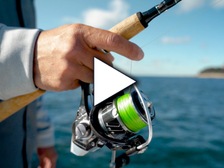 Okuma reel close up